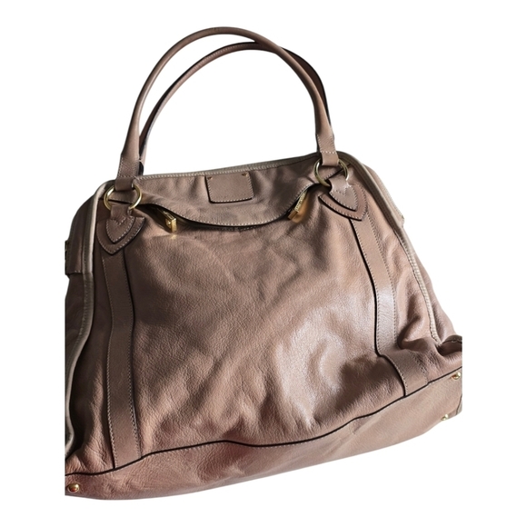 $1195 Marc Jacobs Leather Handbag Women Serengeti Wellington Brown Stone Large - Picture 2 of 16